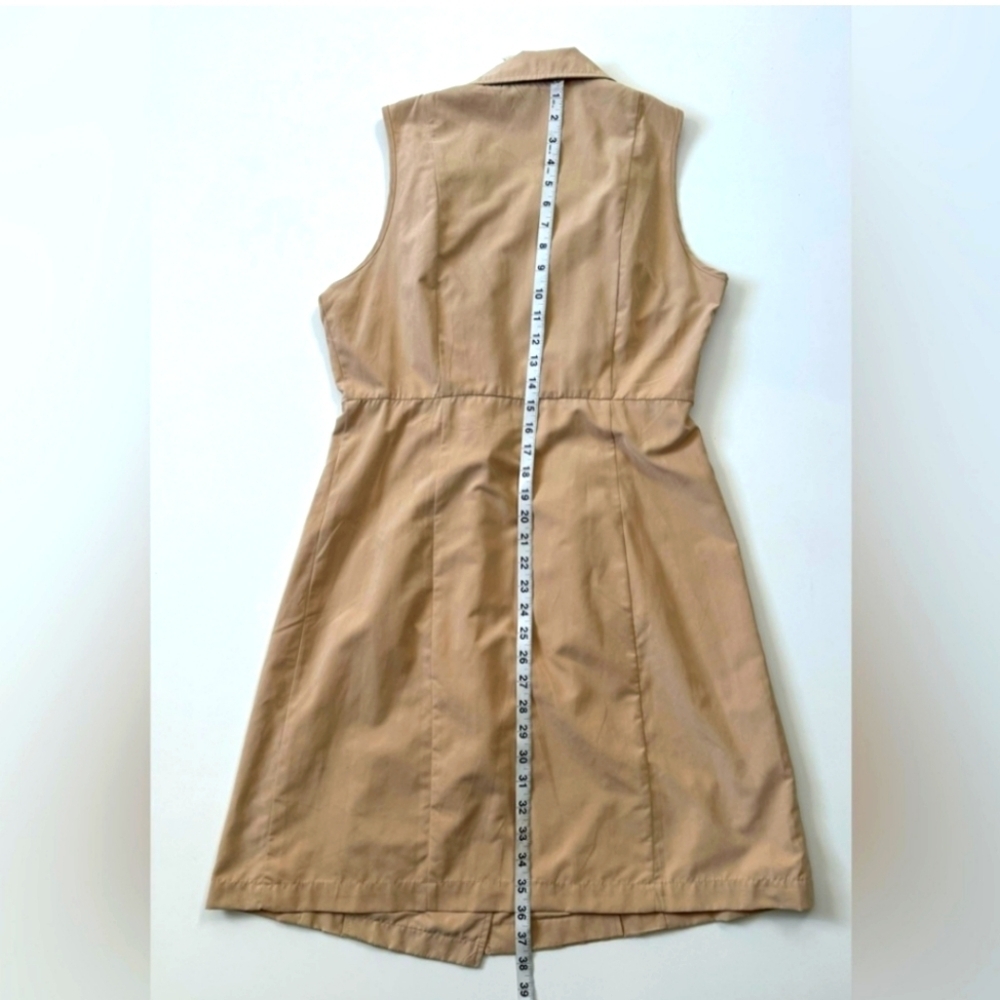 Love Tree Double Breasted Two Button Trench Vest Size Medium NWOT - Picture 5 of 8